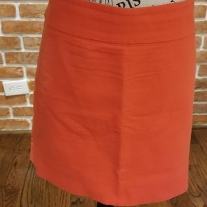 Orange size 12 J. Crew straight skirt